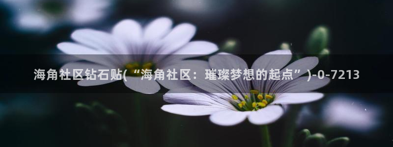 海角社区俱乐部软件下载：海角社区钻石贴(“海角社区：璀璨梦想的起点”)